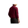 Polo Ralph Lauren Solid Color Half-Zip Logo Embroidered Long Sleeve Sweatshirt Men Sweatshirt Burgundy 710890534-024