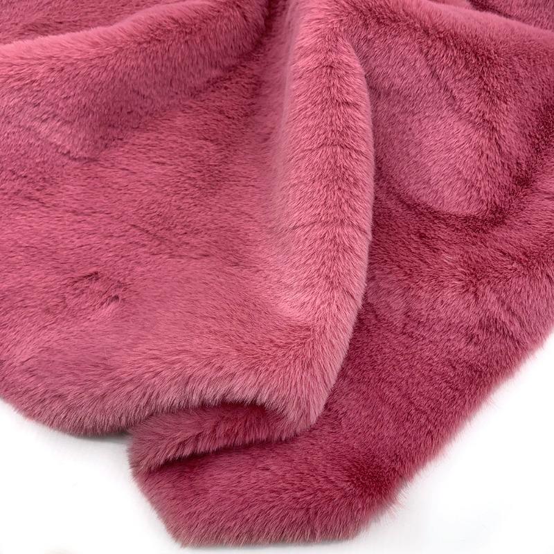 10mm Thickened Imitate Rabbit Fur Plush Fabric Thickened Polyester Artificial Wool Doll Cotton Doll Material Decorative Fabric