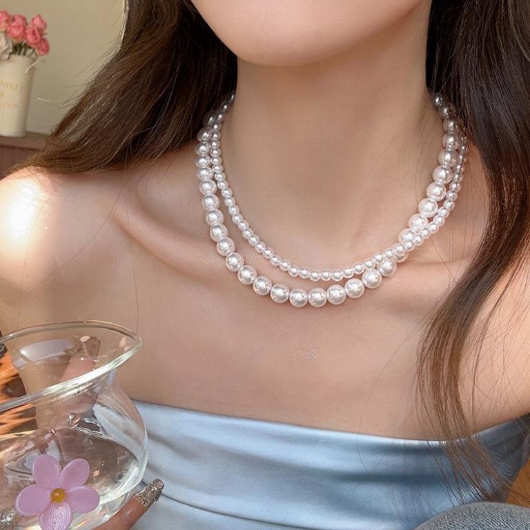 High-End French Retro Pearl Clavicle Necklace for Women: Versatile, Elegant, Simple Luxury Choker