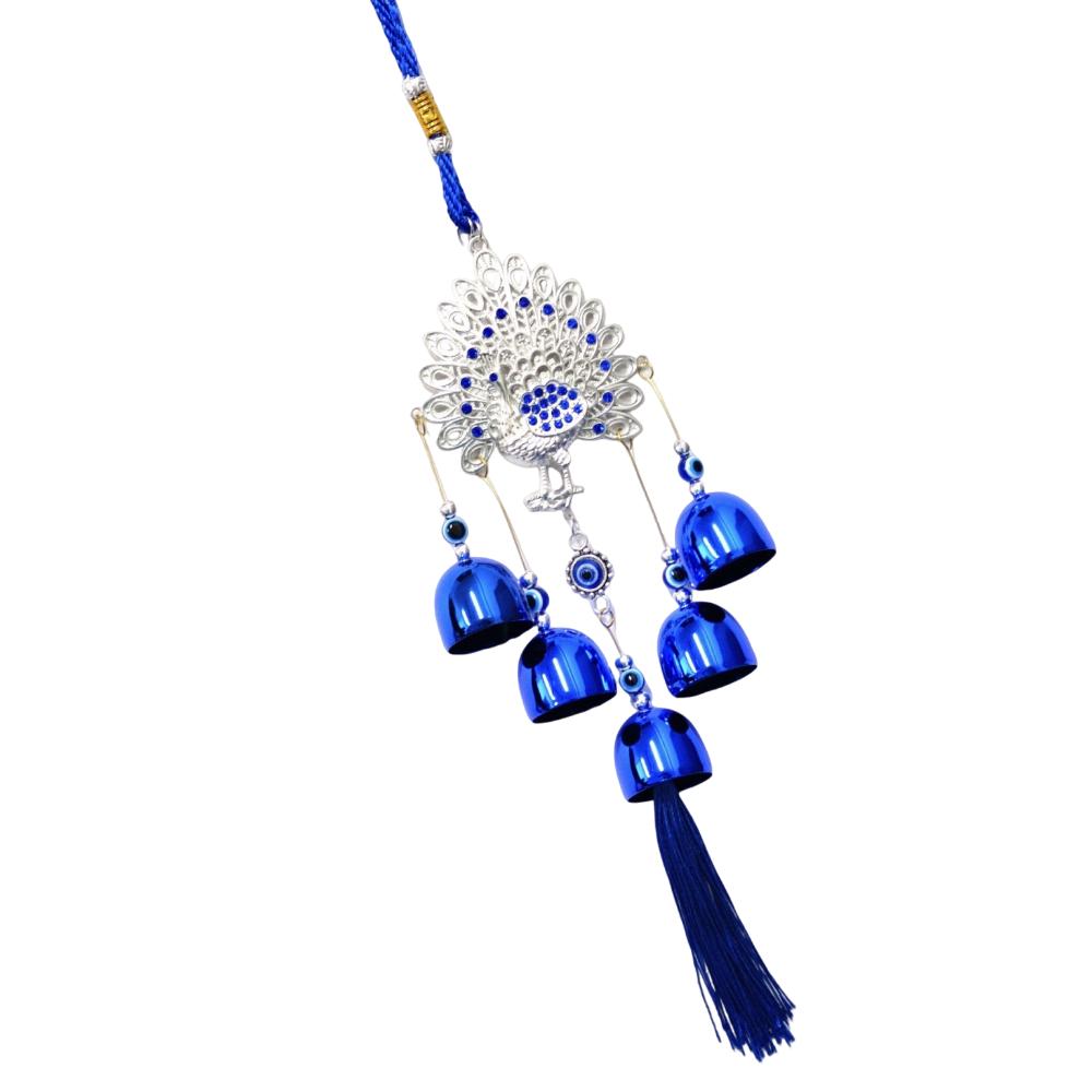 Bells Blue Eyes Wind Chime Handmade Metal Wind Music Bell Car Pendant  Garden Decoration