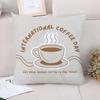 Coffee Cushion Cover  Throw Pillow Covers Decorative Short Plush Pillowcase  Pillowcases for Pillows Twin Size Bedding