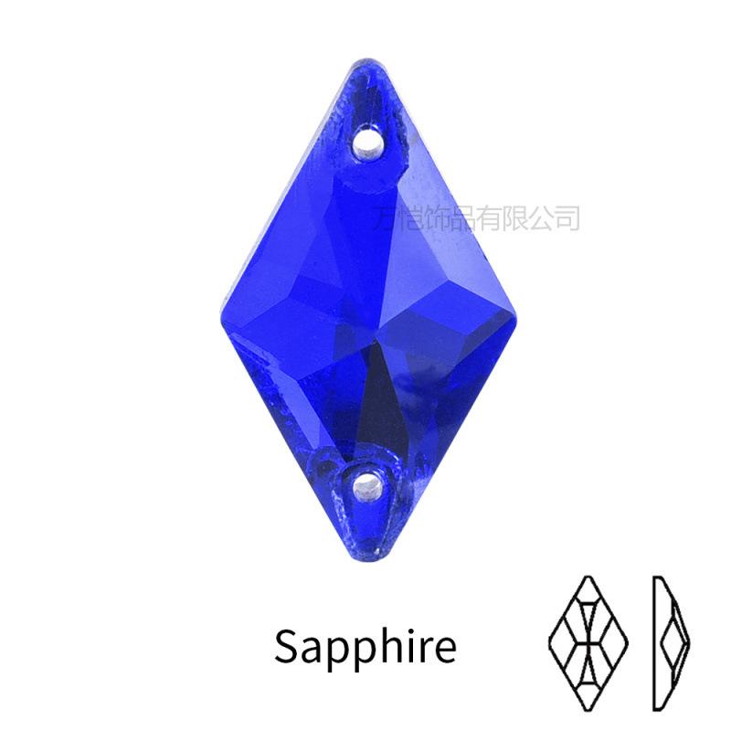 Crystal Hand-Sewn Diamond, Glass Rhinestone Diy Crystal Material, Rhombus Creative Clothing Accessories