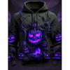Full Print Pumpkin Graphic Halloween Hoodies For Men Women Fashion Oversized Pullovers Sweatshirts Clothes Tracksuit Sudaderas
