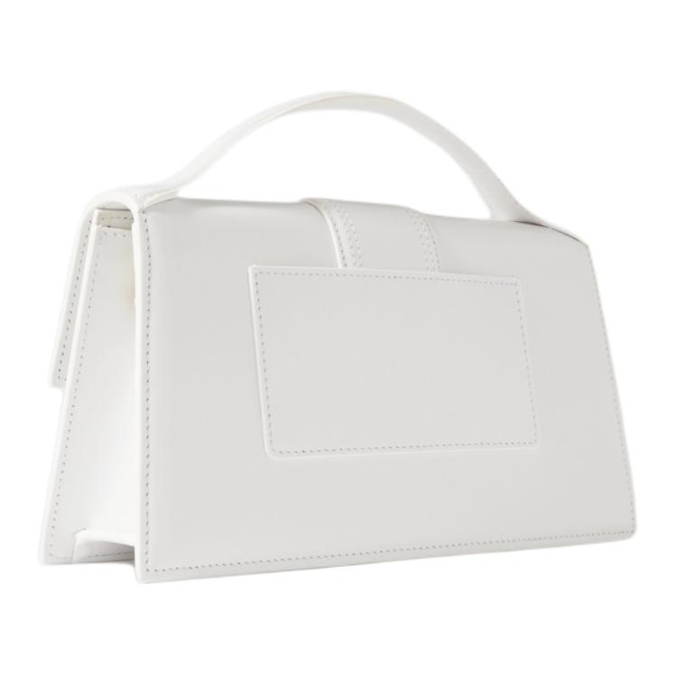 Jacquemus Logo Flap Crossbody Bag With Built-In Pocket Women Handbags White Black JVM1681958978719