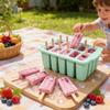Silicone Ice Cream Molds 12cavity With Lids For Homemade Frozen Treats