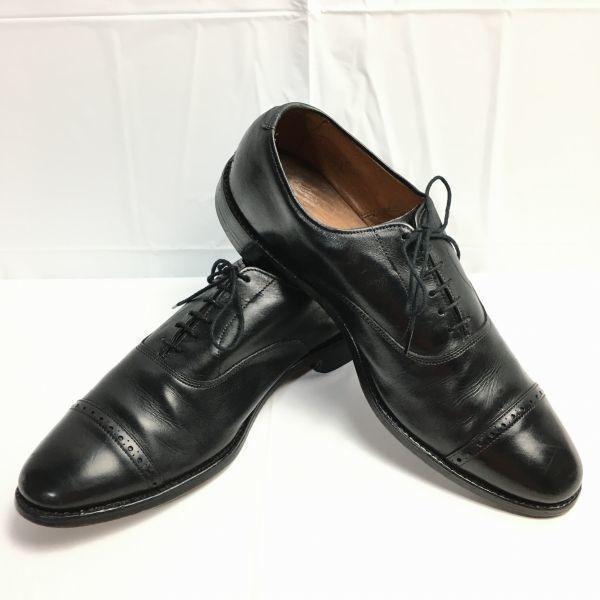 Rare Vintage Allen Edmonds Fifth Avenue Cap Toe Shoes Black size 10B 26.5-27.0 Men's(USED)