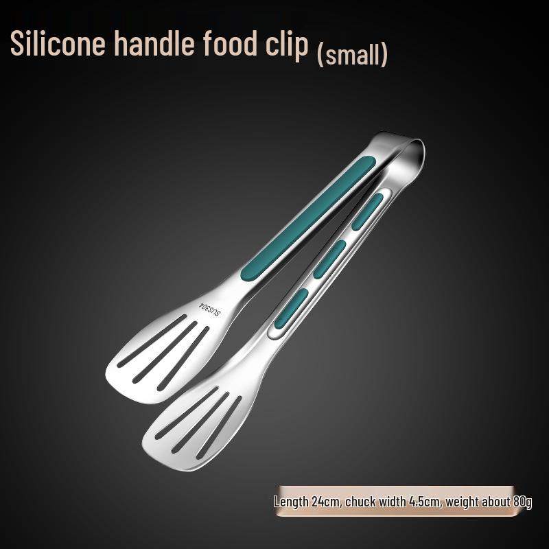 304 Stainless Steel Kitchen and BBQ Tongs - Multi-Purpose Food Clip for Cooking, Baking, Grilling, and Serving