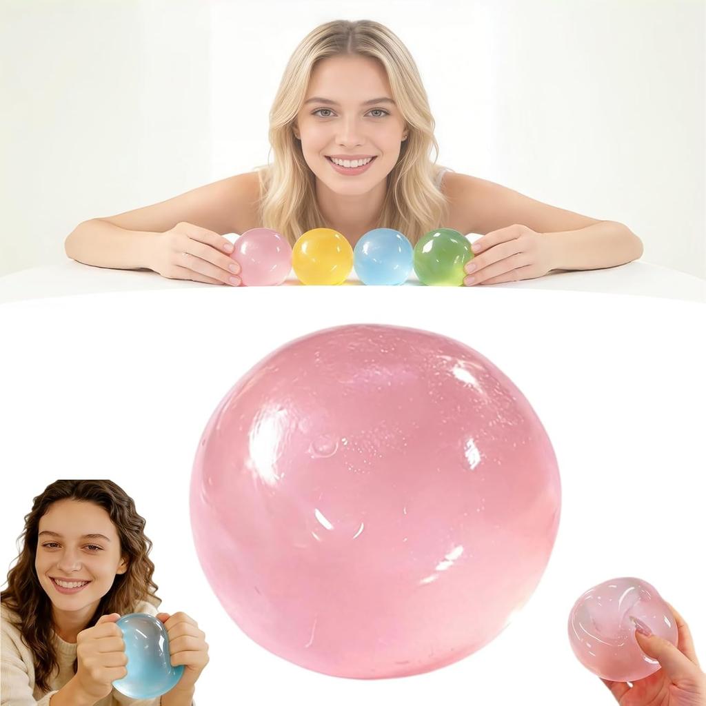 Handmade Coconut Oil Squishy Ball, Crunchy Fidget Slow Rising Portable Odorless Non, Sticky Coconut Oil Squishy for Easing Tension During