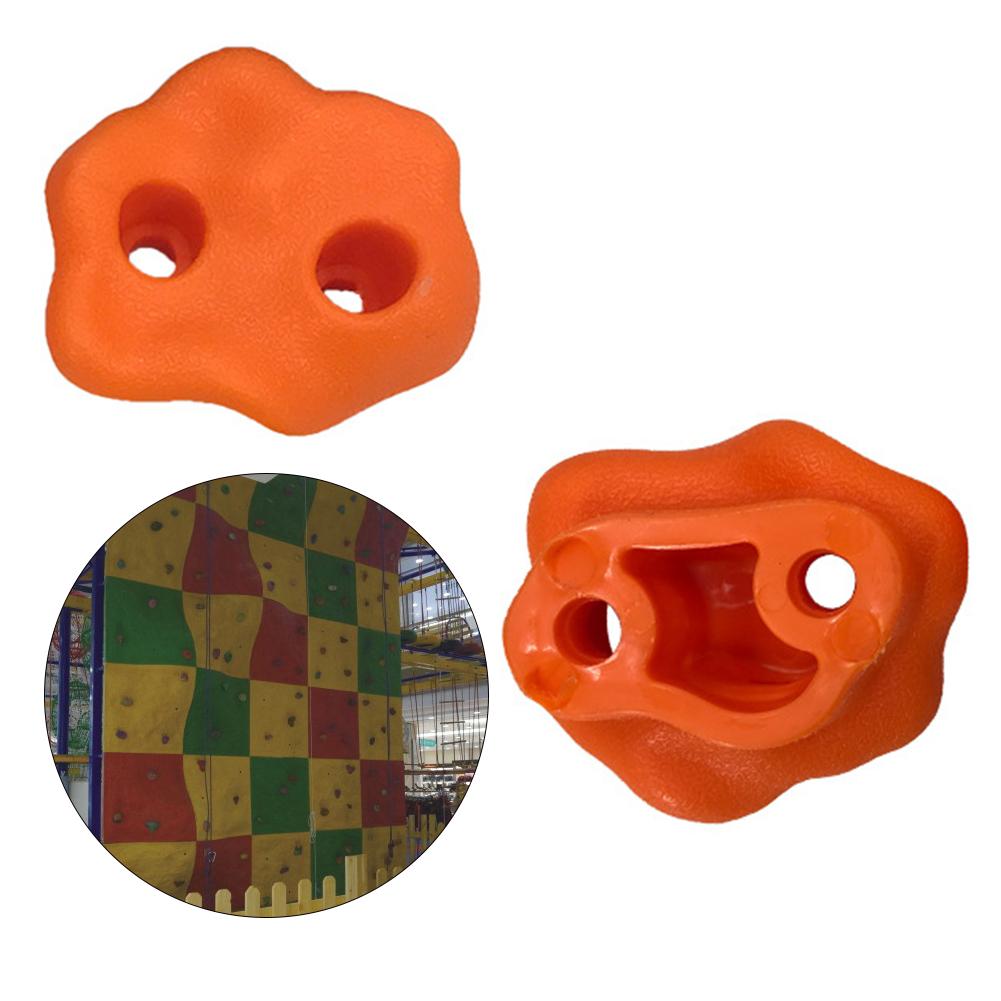 10Pcs Multi Colour Textured Climbing Rocks Wall Stones Kids Assorted Kit Bolt