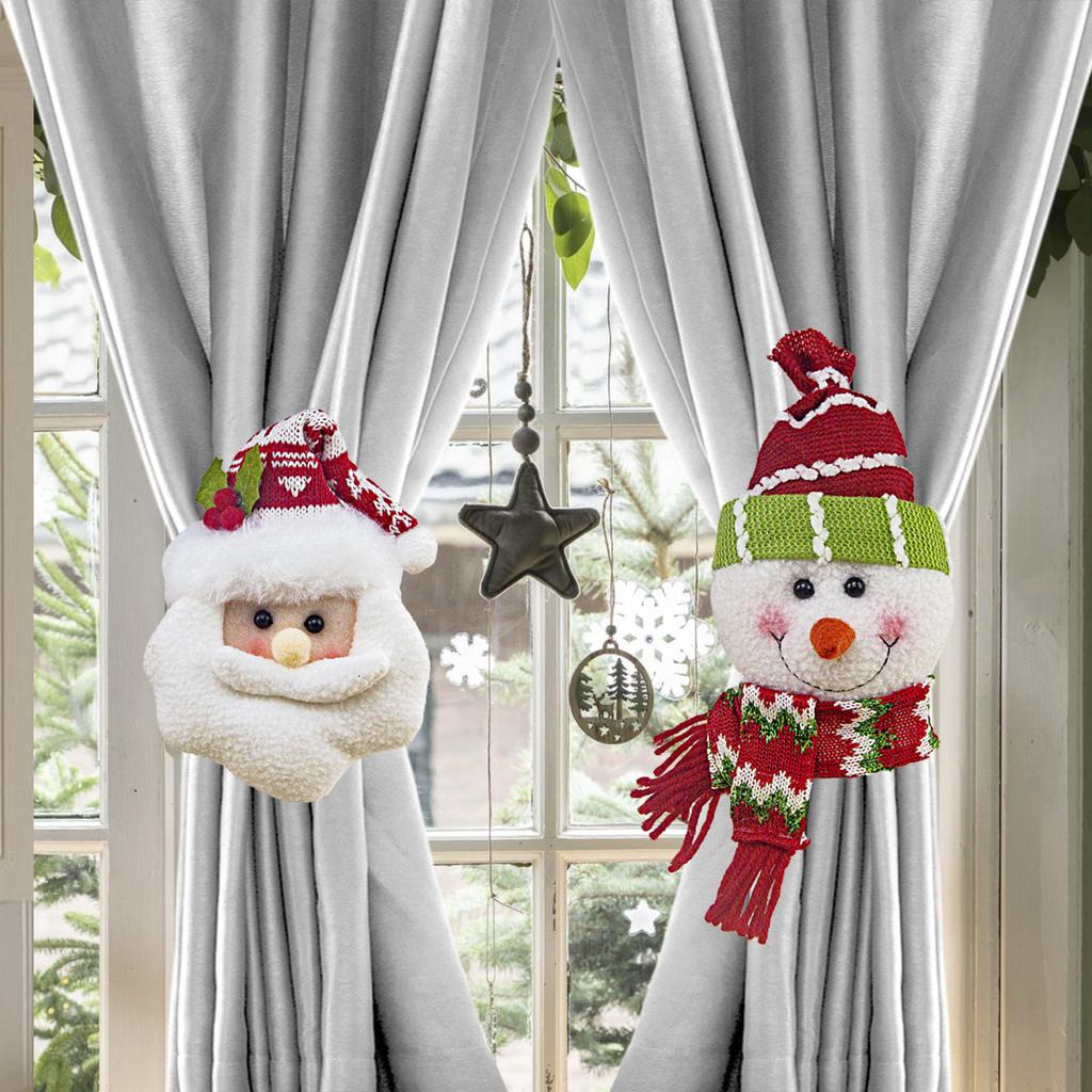 Christmas Curtain Buckle  Snowman Decoration Curtain Tie Decoration