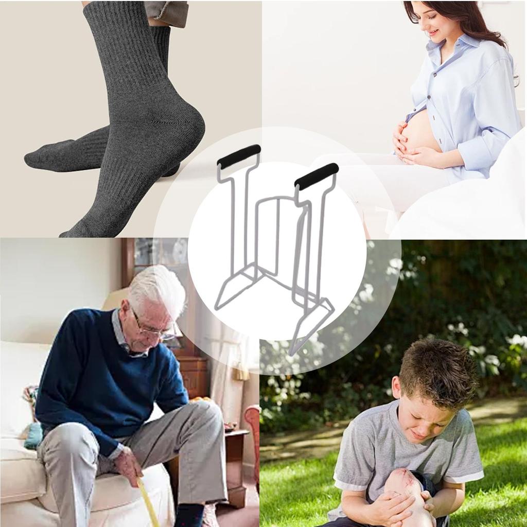 Sock Aid For Compression Socks Easy Grip Sock Aid Compression Sock Assist Device Help Putting On Socks Device Anti-Rust Sock