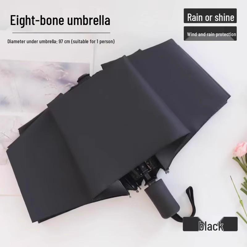 

24-Rib Automatic Umbrella: Durable, Rotating, Large, for All-Weather Use, UV and Sun Protection, Unisex.