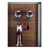 A84E-Wall-Mounted Wooden Stand For Motorcycle Helmet And Leather Jacket-Household Gear Organizer