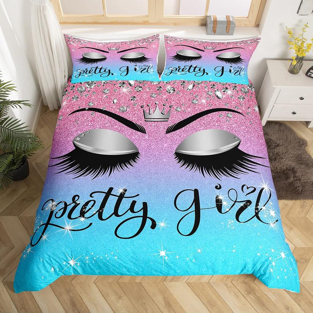 Eye Duvet Cover Set For Teens Adults Quilt Covers Queen King Size Lightweight Down With 2 Pillowcases 1 Duvet Cover No Comforter