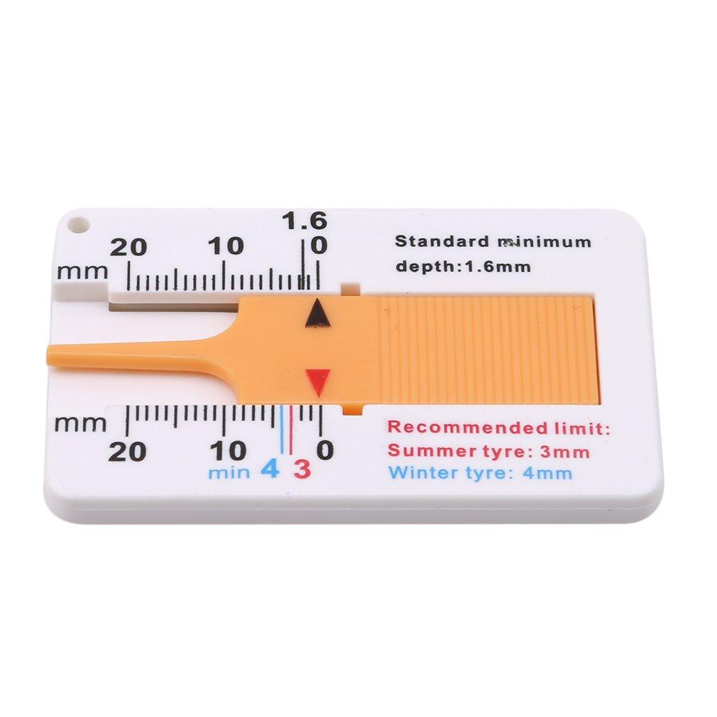 AAZV HKUN Tire Groove Measuring Gauge, Mini Depth Gauge, Tire Wear Gauge, Depth Gauge