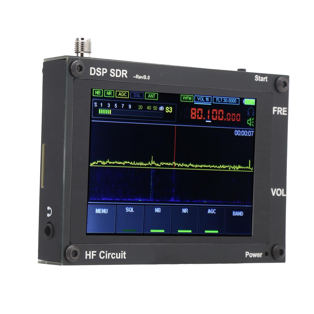 Wireless Receiver Black UltraThin DSP SDR HAM Receiving Radio Equipment 50kHz200MHz