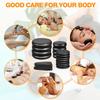 Hot Stone Massage Set 18 Stk. Basaltsteine mit Heizgerät-Set für Home-Spa Erwärmung Entspannung Muskelentspannung Konstante Temperatur Schwarz