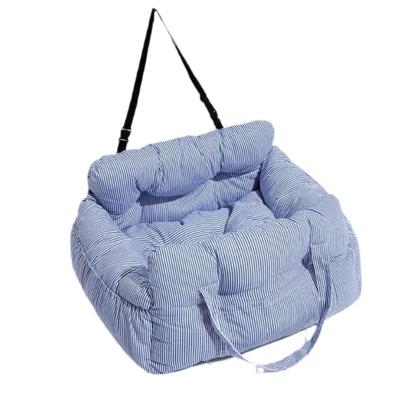 YOSIDO Drive Pet Car Carrier Seat Bed Dogs Cats 3-Way Anti-Jump Hook Leash
