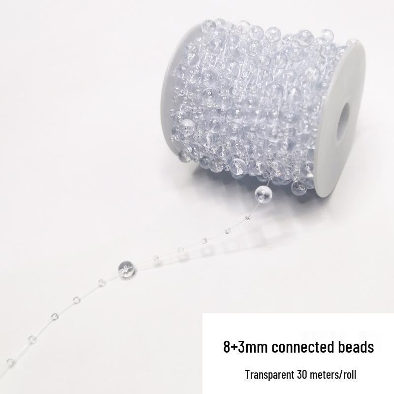 Double-Line Pearl Sunflower Snowflake Beads DIY Decoration
