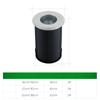 3W Outdoor Star Light Underground Light Embedded LED Stainless Steel Underwater Light Mini Small Square Underground Light
