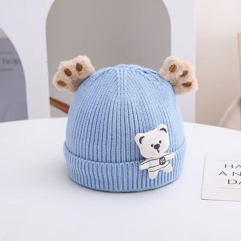 Căciuliță tricotată pentru bebeluși, stil coreean: Drăguț, Călduros și Rezistent la Vânt pentru Primăvară și Toamnă