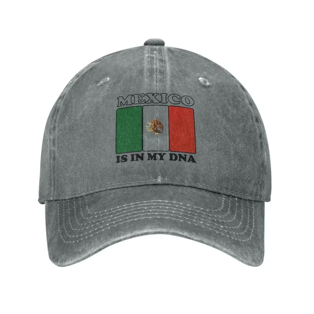 New Mexico Is In My Dna Baseball Cap Mexican Flag Couple Women SunProof Trucker Hat Summer Vintage Hunting Camping Snapback Cap