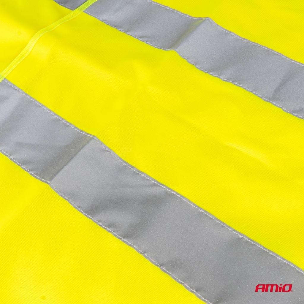 Warning Vest Reflective Yellow With Certificate Amio-03934