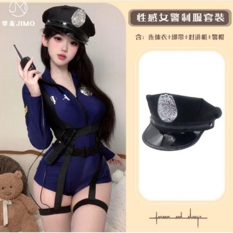 Seksowna bielizna nocna seksowna policjantka do klubu zaawansowane wyczucie cosplay cos uniform stewardessy czysta żądza gorąca policjantka B