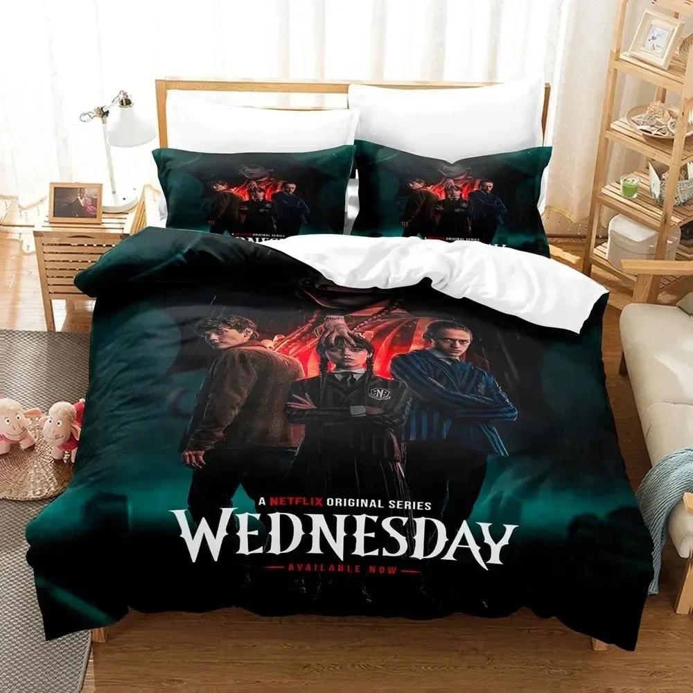 Movie Pattern Microfiber Bedding Set For Boys, Movie Pattern, Winter Duvet Cover Set, Film Anime Bed Set, Comforter Cover