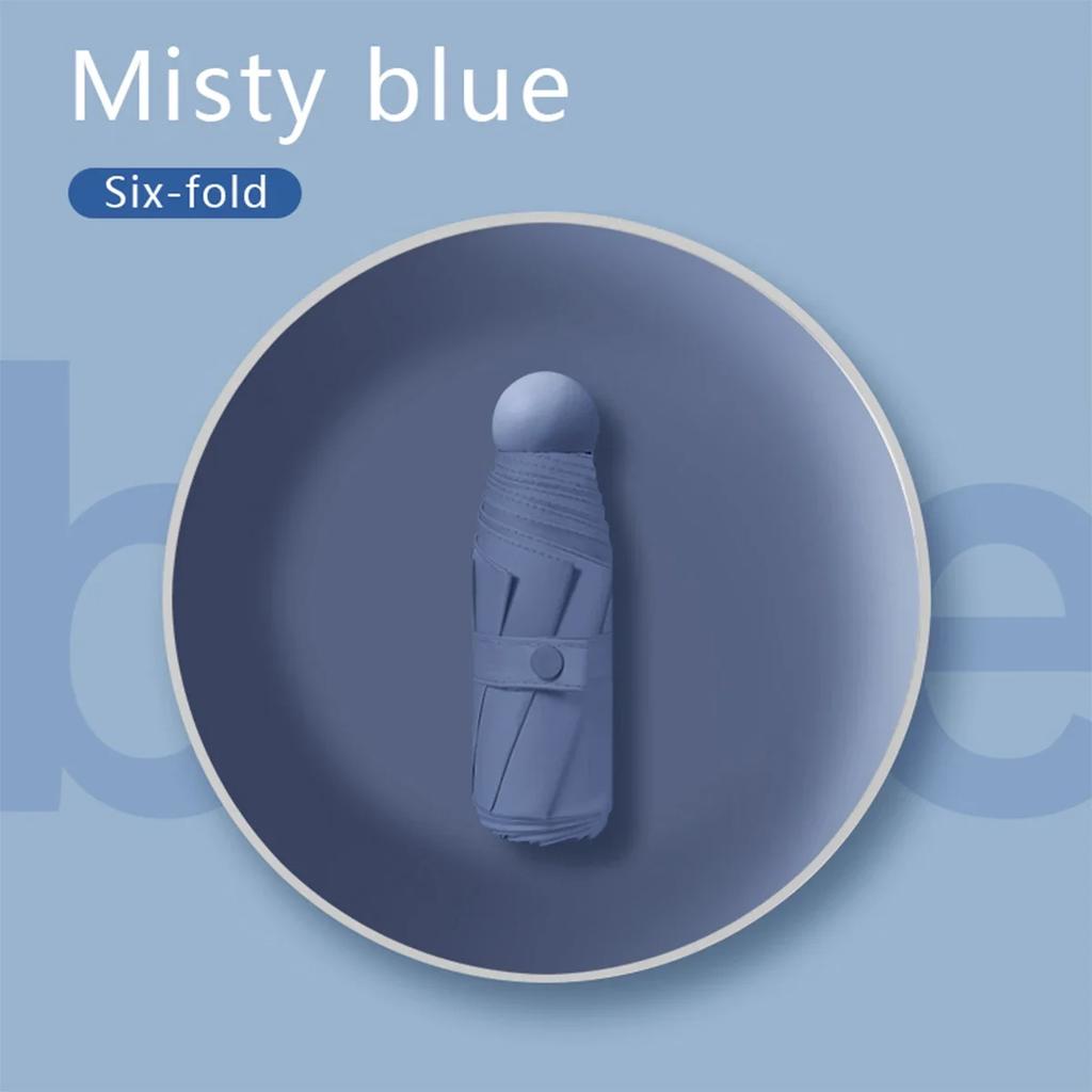 Ultralight And Compact Portable Capsule Umbrella UV Protection Umbrella Mini Five-fold Umbrella