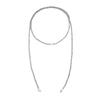 Retro Imitation Crystal Beaded Long Necklace, Fashionable Stacking Of Imitation Pearl Pendant Winding Necklace