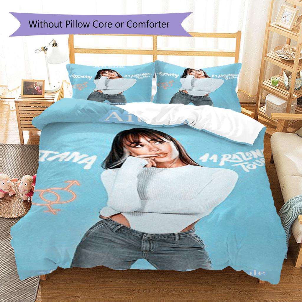 Aitana Pattern Bedding,Quilt Set Quilt Cover Pillowcase Home Birthday Gift (1 * duvet cover + 2 * pillowcase, without core)