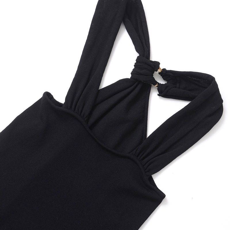 Kaslead New Arrival Women's Clothing Fashion Style Stylish Simple and Versatile Halter Silm Vest 4938106