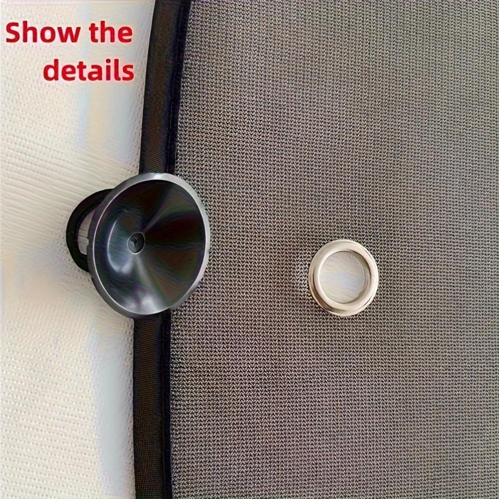 2pcs Car Side Window Suction Cup Sunshades UV Protection Heat Resistant Mesh Screen SUV Sedan Truck Anti Glare Shield