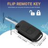 Authentic 2 Button Flip Remote Key Case HU64 Blade FOB For Mercedes Benz A C E S W168 W202 Car