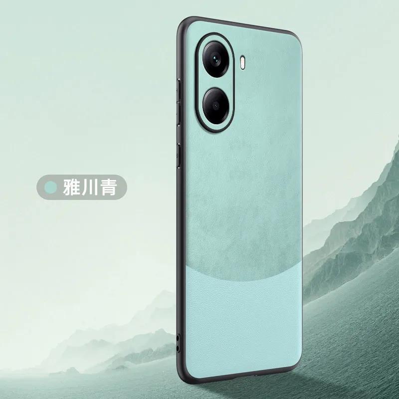 

Чехол для телефона из натуральной кожи для POCO X7 Pro M7 Pro, противоударный бампер, матовый мягкий чехол-рамка для Xiaomi Redmi Turbo 4 POCO X7 Pro