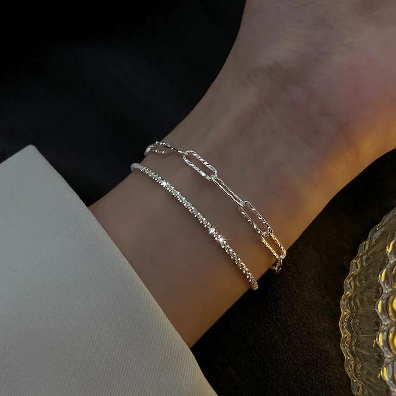 

Luxury 925 Silver Bracelets Lucky Bead Bracelets Woman Multi-layer Charm Bracelet Elegant Party Jewelry Gifts