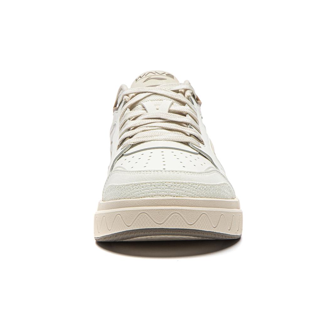 Li Ning Wave LITE Lightweight Abrasion Resistant Low top Skateboard Shoes Unisex Champagne White Oak Brown AGCW377-2