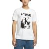 Calvin Klein Letter Print Casual Short Sleeve T-Shirt Men Tops White 40IC809-540