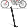 JFG Plaque d'extension de béquille latérale/arrière pour moto, réglable, en aluminium, pour motos Honda CRF250L, CRF300L et CRF300RALLY, Utilisation tout-terrain - Noir