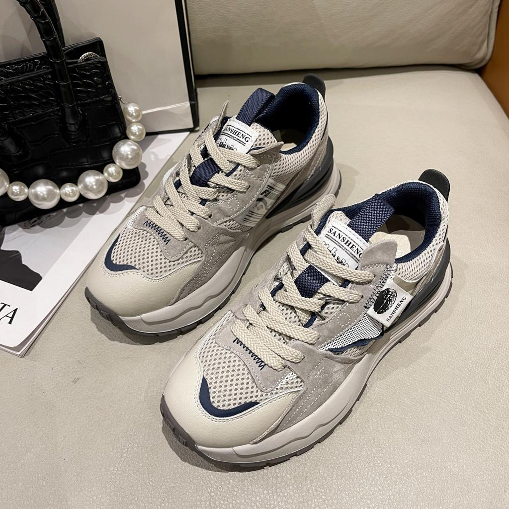 Dad Shoes Women's 2025 New Spring and Autumn Versatile Forrest Gump Shoes Running Sports and Leisure Shoes Women's Student Sports Shoes