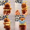 12Pcs Pendentif Capybara Dessin Animé Dessin Capybara Ailes Jitterbug Abeille Dauphin Eau Porte-clés Abeille Peluche Ornements à Suspendre Sac