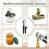 Heavy Duty Manual Can Opener Stainless Steel Extra Long Handles for Seniors Kitchen Bottle Opener