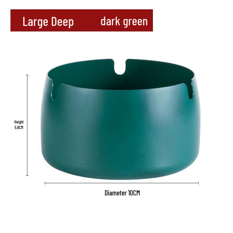 Customized Windproof Stainless Steel Ashtray with Engraved Silk Flower for Bars, Cafes, and Living Rooms