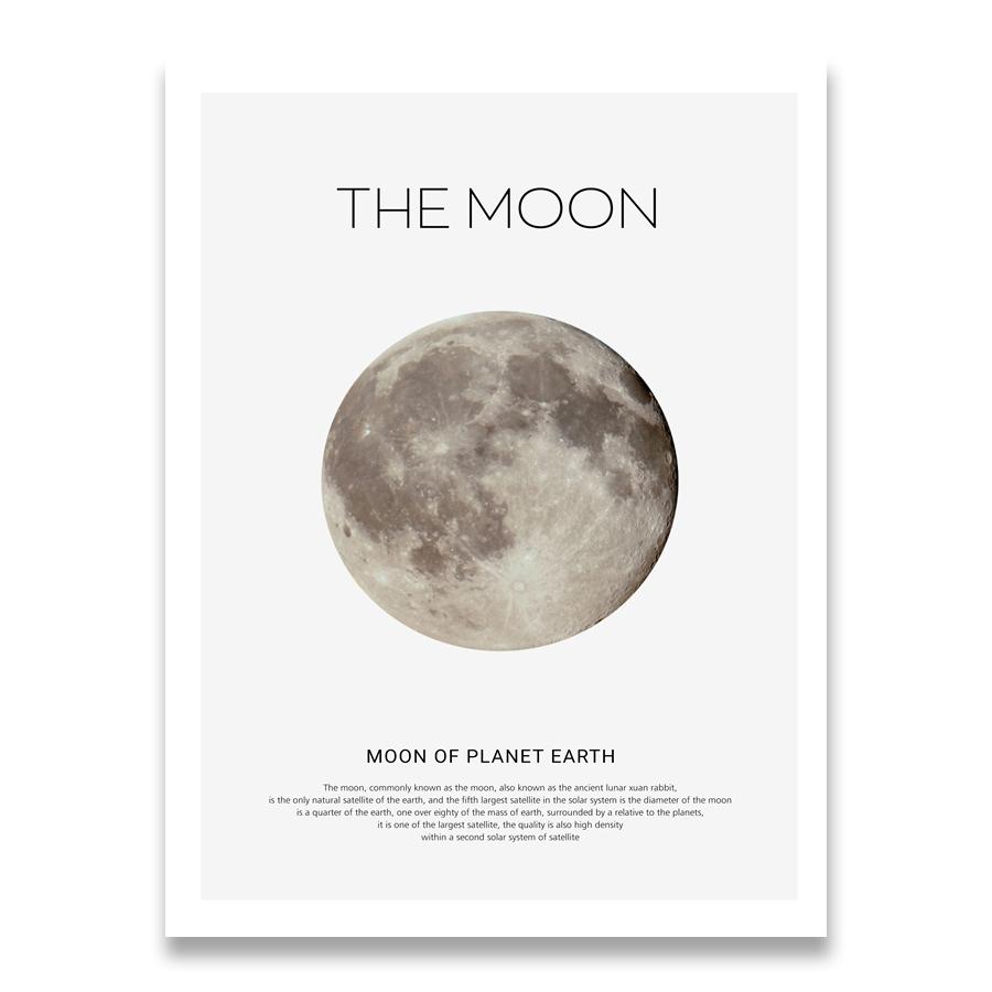 Solar System Picture Planet Earth Moon Mars Poster Astronomy Space Wall Art Canvas Print Painting Nordic Kids Room Decoration