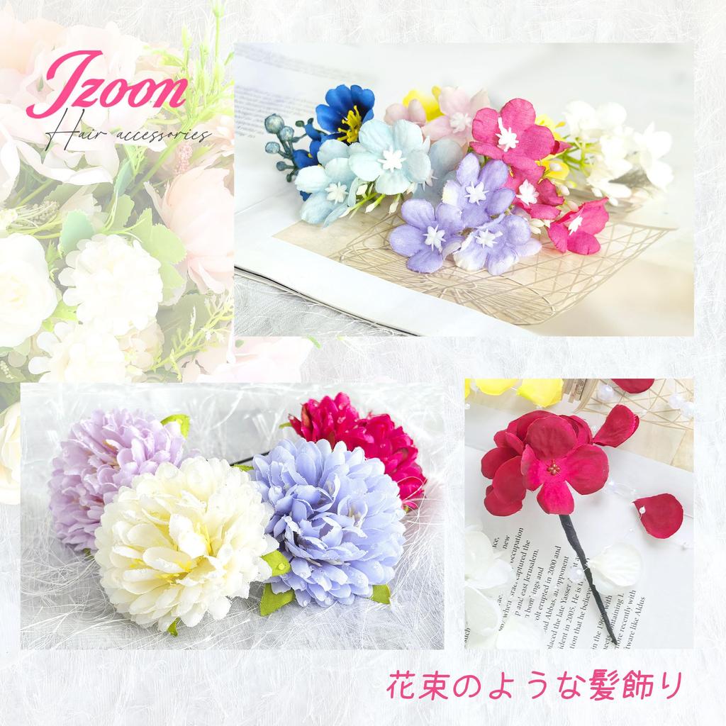 [JZOON] Yukata Hair Ornament for Coming-of-Age Ceremony, Graduation Ceremony, Furisode, Japanese Clothing, Kimono, Hakama, Japanese Ball, Mizuhiki,