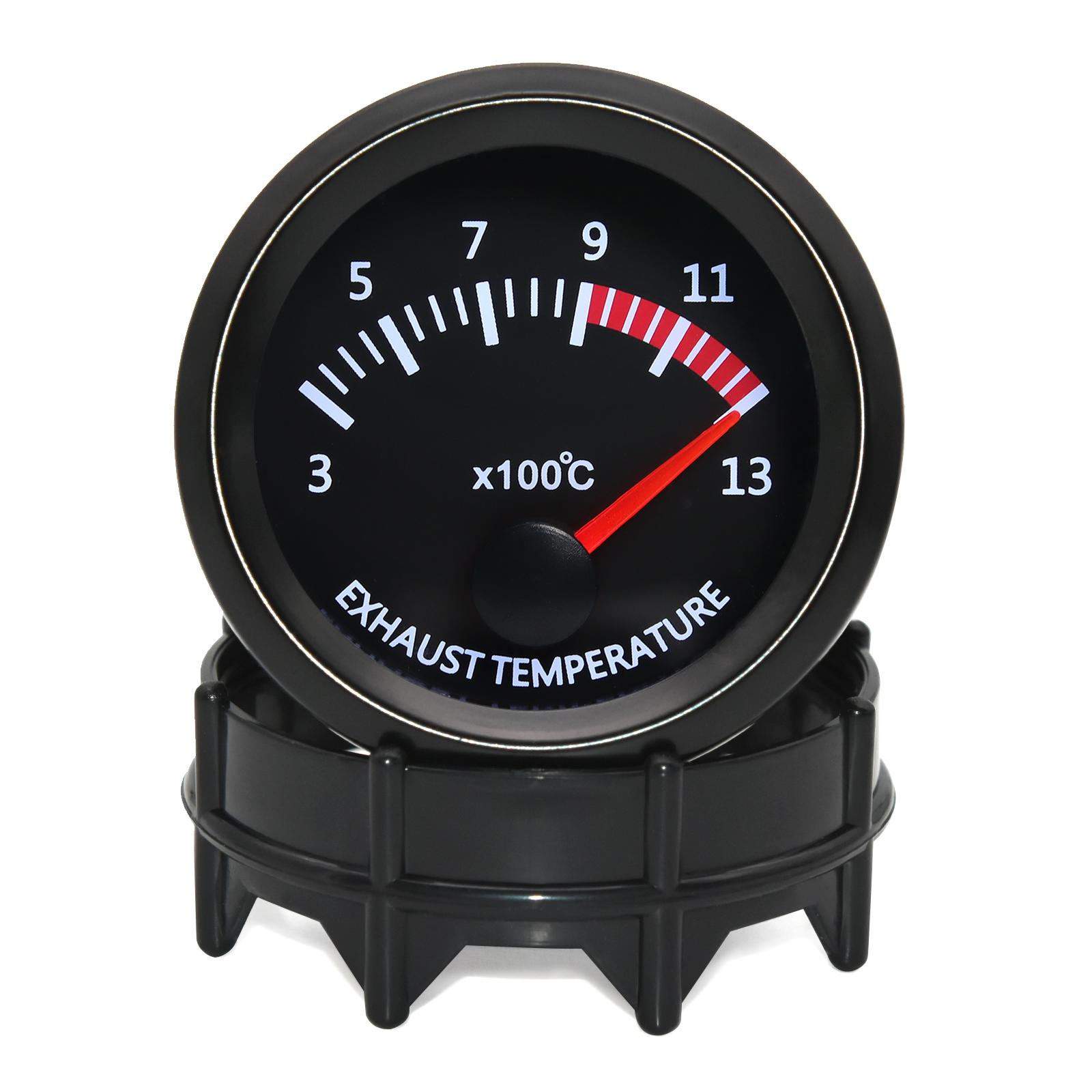 52mm EXT Temp Meter Universal 2  Car Auto Exhaust Gas Temp Gauge 300~1300 Celsius 12V Exhaust Gas Temp Gauge EGT With Sensor Exhaust Temp
