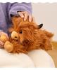 Highland Cow Plush Doll - Long-haired Scottish Animal Simulation
