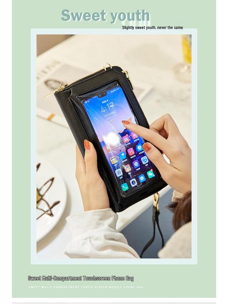 RFID Anti-Theft Touchscreen Crossbody Wallet & Mini Women's Shoulder Bag