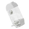 Clear Bird Feeder with Semi Closed Designs Antisplash To Prevent Waste Automatic Parrots Feeder Cage Accessories X3UC